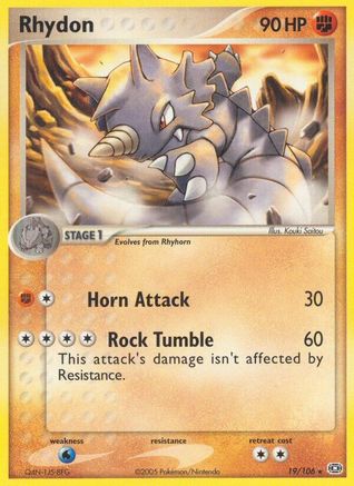 Rhydon 019  Emerald - Rare