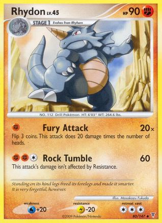 Rhydon 080  Supreme Victors - Uncommon