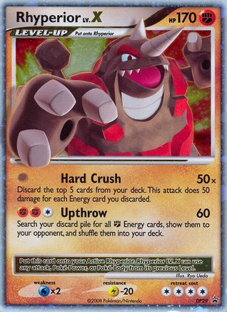 Rhyperior LV.X DP29  - Holofoil Diamond and Pearl Promos - Promo