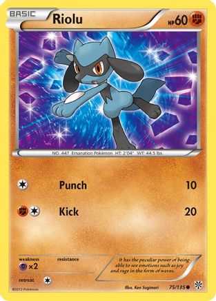 Riolu (75) 075  Plasma Storm - Common
