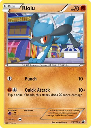 Riolu 079  Legendary Treasures - Uncommon