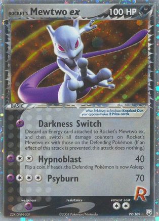 Rocket's Mewtwo ex 099  Team Rocket Returns - Ultra Rare