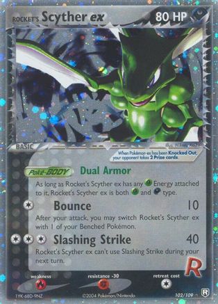 Rocket's Scyther ex 102  - Holofoil Team Rocket Returns - Ultra Rare
