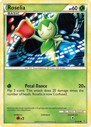 Roselia 061/95  - Reverse Holofoil Unleashed - Common