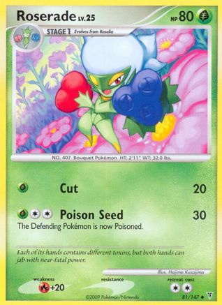 Roserade 081  - Reverse Holofoil Supreme Victors - Uncommon