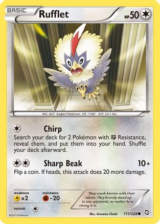 Rufflet 111  - Reverse Holofoil Dragons Exalted - Common