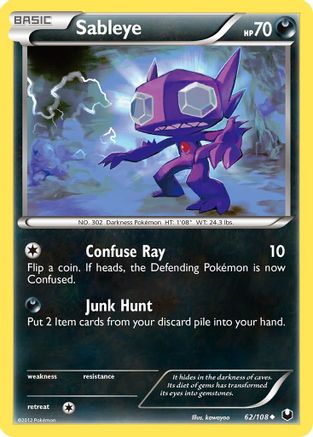 Sableye 062/108  Dark Explorers - Uncommon