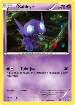 Sableye 061  Legendary Treasures - Uncommon