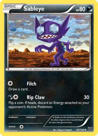 Sableye 068/146  XY Base Set - Uncommon