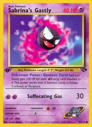 Sabrina's Gastly (97) 097/132  - 1st Edition Gym Challenge - Common