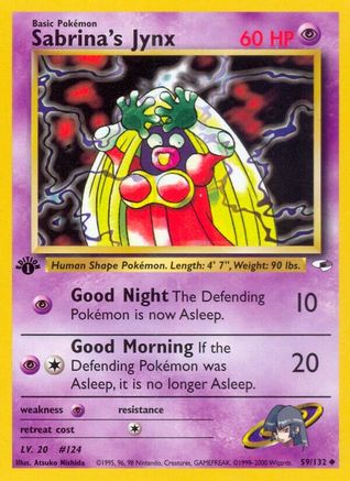 Sabrina's Jynx 059/132  - Unlimited Gym Heroes - Uncommon