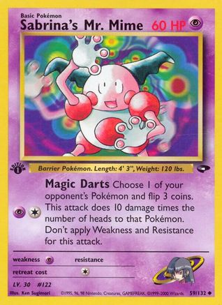 Sabrina's Mr. Mime 059/132  - Unlimited Gym Challenge - Uncommon