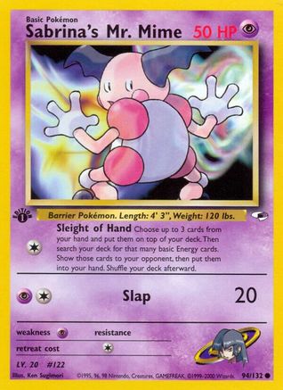 Sabrina's Mr. Mime 094/132  - Unlimited Gym Heroes - Common