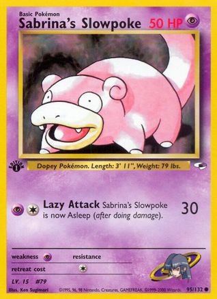 Sabrina's Slowpoke 095/132  - Unlimited Gym Heroes - Common