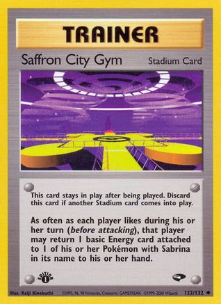 Saffron City Gym 122/132  - Unlimited Gym Challenge - Uncommon