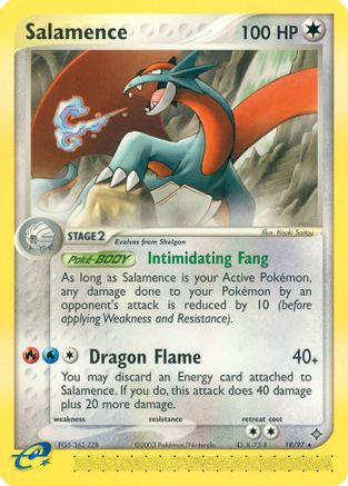 Salamence 019/97  Dragon - Rare