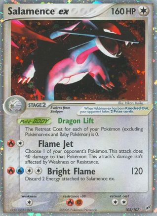 Salamence ex 103  - Holofoil Deoxys - Ultra Rare