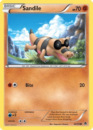 Sandile 060  - Reverse Holofoil Emerging Powers - Common