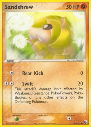 Sandshrew 074  Team Rocket Returns - Common