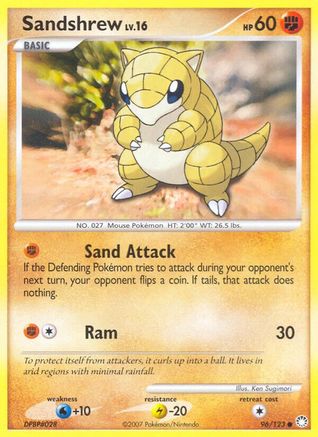 Sandshrew 096  Mysterious Treasures - Common