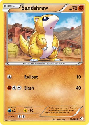 Sandshrew 078  Boundaries Crossed - Common