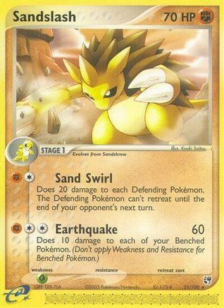 Sandslash 021/100  Sandstorm - Rare