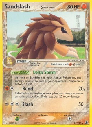 Sandslash (Delta Species) 027  Delta Species - Rare