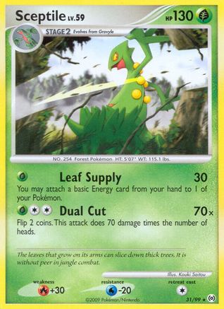 Sceptile (31) 031  - Reverse Holofoil Arceus - Rare