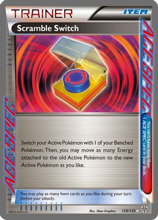 Scramble Switch 129/135  - Holofoil Plasma Storm - Rare Ace