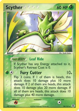 Scyther 029  FireRed & LeafGreen - Rare