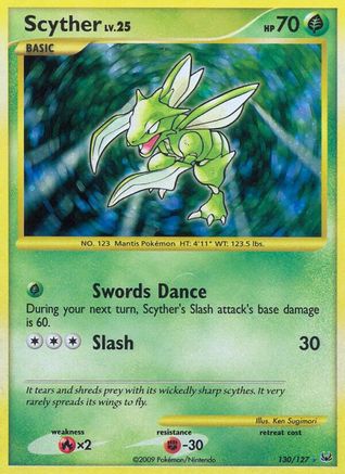 Scyther 130  - Holofoil Platinum - Secret Rare