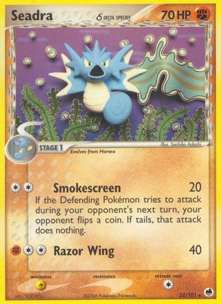 Seadra 022/101  Dragon Frontiers - Rare