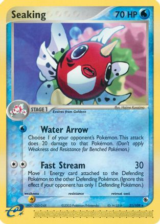 Seaking 021/109  Ruby and Sapphire - Rare