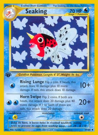 Seaking 037/64  - 1st Edition Neo Revelation - Uncommon