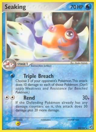 Seaking 024  - Reverse Holofoil Deoxys - Rare