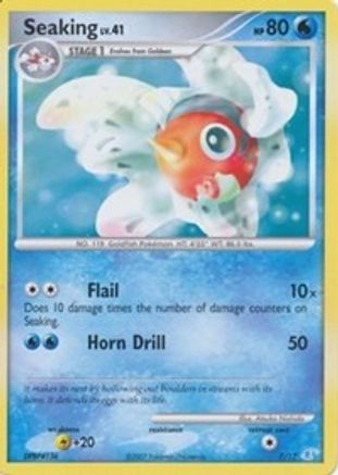 Seaking 007  DP Trainer Kit Manaphy & Lucario - Common