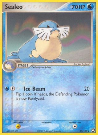 Sealeo 037/108  - Reverse Holofoil Power Keepers - Uncommon