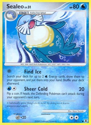 Sealeo 077  - Reverse Holofoil Rising Rivals - Common