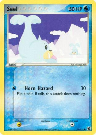 Seel 078/112  - Reverse Holofoil FireRed & LeafGreen - Common