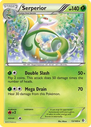 Serperior 013  - Holofoil Boundaries Crossed - Holo Rare