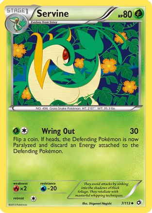 Servine 007/113  - Reverse Holofoil Legendary Treasures - Uncommon