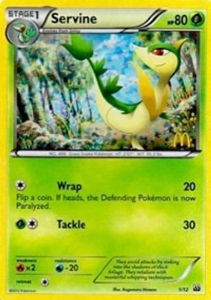 Servine 001/12  - Holofoil McDonalds Promos 2012 - Promo