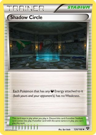Shadow Circle 126  - Reverse Holofoil XY Base Set - Uncommon