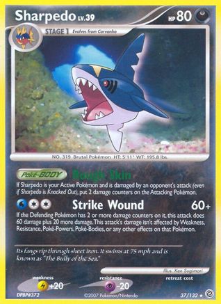 Sharpedo 037  Secret Wonders - Rare