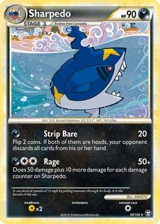 Sharpedo 030  Triumphant - Rare