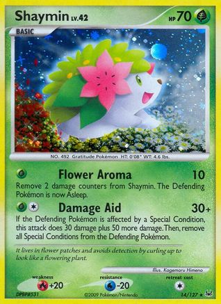 Shaymin (14) 014  - Reverse Holofoil Platinum - Holo Rare