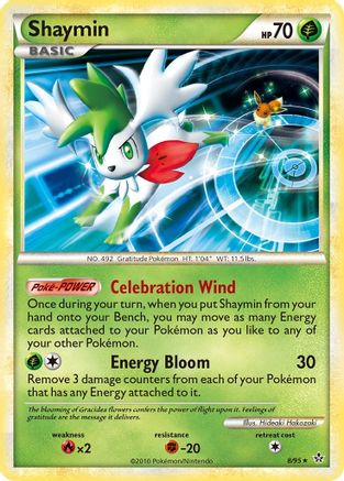 Shaymin 008  - Reverse Holofoil Unleashed - Holo Rare
