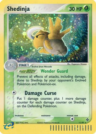 Shedinja 011  - Reverse Holofoil Dragon - Holo Rare