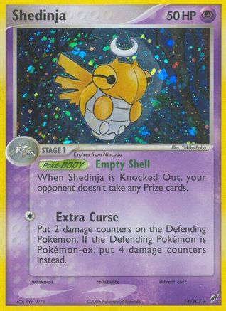 Shedinja 014  - Reverse Holofoil Deoxys - Holo Rare