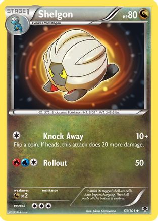 Shelgon 063  Plasma Blast - Uncommon
